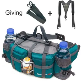 NANCY TINO Outdoor Sports Waist Bag Hiking Cycling Climbing Backpack Bicycle Pack Running Water Bottle Waterproof Nylon Mountain 220104