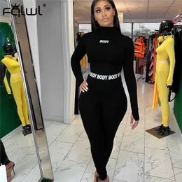 FQLWL Bianco Black Fitness Piece Set Women Sid Wortwear Outfit Summer Outfits Long Croping Leggings Ladies Tracksuit Female 201007