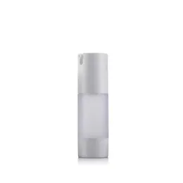 10pcs/LOT 30ml 50ml 15ml Airless Pump Bottle Empty Plastic PET Matte Bottles For Toner Lotion Cosmetic Container Travel