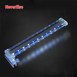 Helle Aquarium LED-Beleuchtung Lampe Aquarium Clip Licht Kristall 4/6/8 / 10W Blau + Weiß Pflanze wachsen Photosynthese Licht Dekoration Y200922