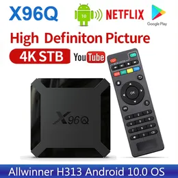 X96Q Android 10.0スマートテレビボックスAllWinner H313 Quad Core 4K YouTubeセットトップボックスX96ミニメディアプレーヤーX96Q