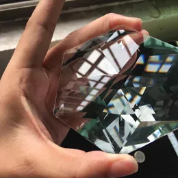 100 mm szklany kryształowy żyrandol wisiorek sztuka heksagram pryzmat suncatcher wiszący ornament fengshui xms 100 mm szkło h jllkxl