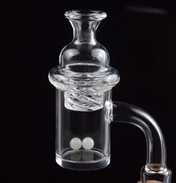 Курение XL XXL 4 мм Нижний кварц Banger Nail Cyclone Спиннинг CARB CAP и Светящийся Terp Pearl Вставка 25 мм для Установок DAB BONGS