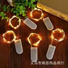 copper wire button lamp led light string christmas chinese valentines eve gift box lamp diy cake bouquet decorative copper wire lantern