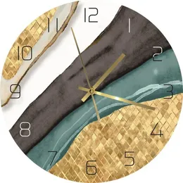 Väggklockor 30cm Enkel europeisk klocka tyst glas modern design reloj de pared dekoration vardagsrum heminredning