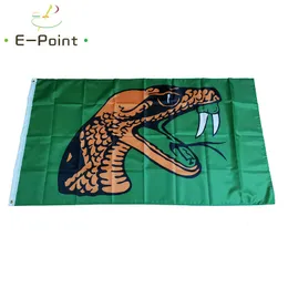 NCAA Florida AM Rattlers-Flagge, 3 x 5 Fuß (90 cm x 150 cm), Polyester-Flaggen, Banner-Dekoration, fliegende Hausgarten-Flagge, festliche Geschenke