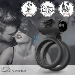 Bath Accessory Set Male-Vibrating Cock Ring Couple Sharing Vibrating Plaything Battery Model