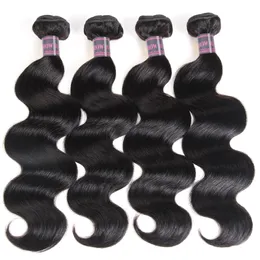 Ishow 8A Mink Brazilian Body Wave Virgin Human Hair Extensions Weft Wholesale Wet And Wavy Weave Bundles Natural Color for Women All Ages 8-28 inch