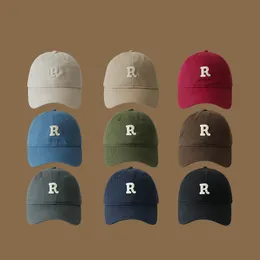 Buchstaben-Stickerei-Baseballmütze, goldene Papa-Snapback-Kappen, 100 % Baumwolle, einfarbig, Hüte, Sport, verstellbar, leere Mütze für Männer und Frauen