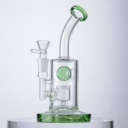 Başlık Nargile Jet Perc Splash Guard Topu Su Boruları 14mm Kadın Ortak Yağ Dab Rigs Kase Cam Bongs ile 8 Inç Bong