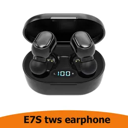 HOTE 판매 E7S TWS 5.0 블루투스 이어폰 5.0 소음 취소 방수 LED 디스플레이 스크린 내 귀이 헤드폰 스테레오 이어 버드