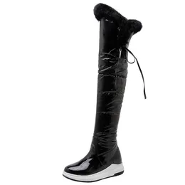 Female Classic Warm Long Boots Party Shoes Woman Winter Women Over The Knee Boots Quality Pu Leather Riding Snow Boots