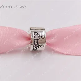 DIY encantos pulseiras clipe jóias pandora clipes para pulseira fazendo pulseira brilhante arco design de luxo espaçadores grânulos para mulheres homens presentes de aniversário festa 797634cz