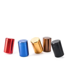 Aluminum Jar Tea Tin Box 45x70mm Small Cylinder Sealed Cans Coffee Tea Tin Container Storage Box 6 Colors EEA2201