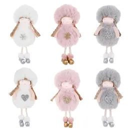 Plush Angel Pendant Julgran Nyår Hängande Angel Ornament Kids Girl Plush Pendant Dock Gift