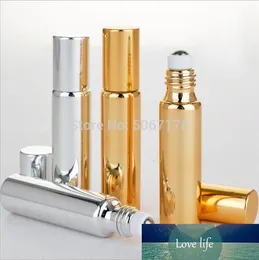 5ml 10ml Oro/Argento/Nero Vuoto Trucco Cosmetico Olio Essenziale Crema Per Gli Occhi Roll On Bottiglie di Profumo Contenitore a Sfera Rullo