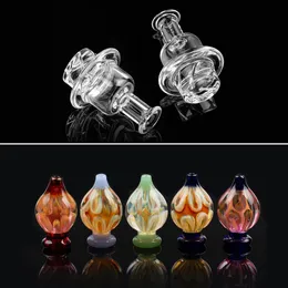 Newest Quartz Cyclone riptide Carb Cap with airflow hole Spinner For 25mm Smoking Banger terp pearls Bubbler Enai Dab Rig