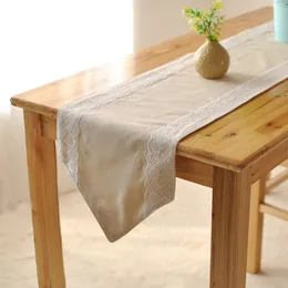 Hot Sales Decorative Elegant Lace Table Runner Cotton Spets soffbord Flagga Hem Dekoration Tyg Vintage Design spetsar