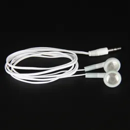 White Cheapest Disposable Stereo Earphones Low Cost Earbuds For Bus or Train or Plane for Museum School Library,Hotel,Hospital Gift