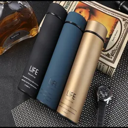 500ML Hot Water Thermos Vacuum Flask With Filter Stainless Steel 304 Sport Thermal Cup Coffee Mug Tea Bottle Office Business 201105