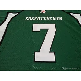 rare 604 Youth women Vintage Saskatchewan Roughrider #7 Cody FAJARDO Football Jersey size s-4XL or custom any name or number jersey