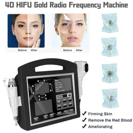 2 em 1 4D Hifu Slimming Machine Facial Wrinkle Body Lifting Microneedle RF Care Cuidados de Beleza