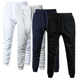 Homens de algodão lã de lã de ginástica calças da primavera outono do inverno masculino casual fitness calça folgada calça de moletom barato