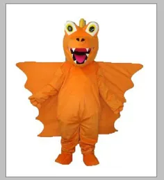 2019 Heißer Verkauf Orange Long Thorn Dragon Maskottchen Kostüm Erwachsene Halloween Geburtstagsfeier Cartoon Bekleidung