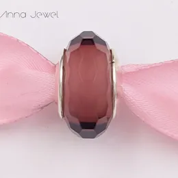 DIY Charm Bransoletki Biżuteria Pandora Murano Spacer Dla Bransoletka Making Bangle Purple Face Glass Design Spacer Koralik dla kobiet Men Urodziny Prezenty Wedding Party 791071