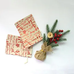 Peace Bird New Year Bag Jewelry Sachet Packing Organizer Christmas Pouches 10pcs/lot Santa Gift Drawstring Bag Can Pr jllqcD