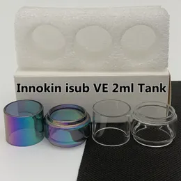 Bolsa isub VE de 2 ml, tubo normal, tubo de vidrio de repuesto transparente, estándar recto, 3 unidades/caja, paquete al por menor