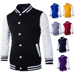 Nuevos hombres / Boy Chaqueta de béisbol Hombres Diseño de moda Vino rojo Hombres Slim Fit College Varsity Jacket Hombres Marca Elegante Veste Homme 3XL 201130