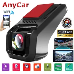 車DVRダッシュカム1080P WiFiダッシュカメラADAS Dashcam Androidレコーダー夜のバージョン自動車