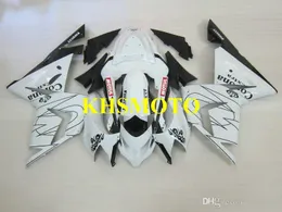 Kit carenatura moto stampaggio iniezione per KAWASAKI Ninja ZX10R 04 05 ZX 10R 2004 2005 ABS Top Set carenature bianco nero + regali KM16