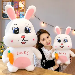 Lucky Radish Rabbit Plush Toy Cartoon Big Eye Kaniner Presenter för barn