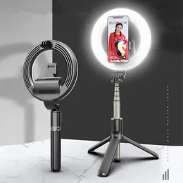 LED RING LIVE LIGHT BLUETOOTH TRIPOD Selfie Stand Fill Light Folding Stand Selfie Stick Beauty Light Light Light