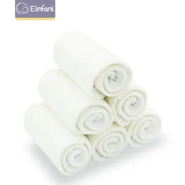 Elinfant 10 PCS 2 + 2品質の赤ちゃんのおむつ竹の綿の挿入おむつおむつを洗うことができます再利用可能なパッドカバー201117