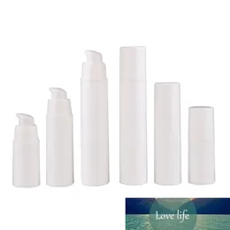 200pcs/lot 15ml 30ml 50ml white Airless Pump Perfume Vacuum Spray Bottle Plastic Travel Bottle Refillable Bottle