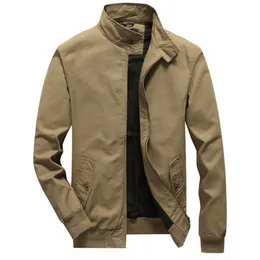 New Cotton Jacket Men Fashion Stand Collar Army Green Jackets and Coats Zipper Casual Male Outwear Casaco Masculino 6XL