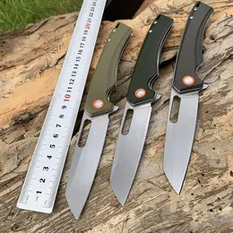 Tunafire GT957 Facas de dobragem multi-funcional D2 lâmina de aço Micarta lidar com EDC Camping Cunting Knifes