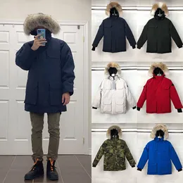 Mens Womens Down Parkas 디자이너 Jackets 코트 겨울 겉옷 Big Fur Hooded Fourrure Manteau Downs Jacket Hiver K