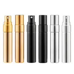 5 ml Electropled Glass Spray Perfume Bottle Press Packed Travel Portable Shading Små provflaskor