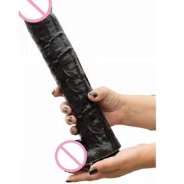 NXY DILDOSコンソラドールGrande y Realista Con Ventosa Fuerte Para Mujer Masturbador Femenino de Pene Enorme Gigante Negro Producto Juguetes 220111