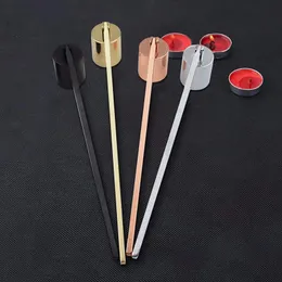 Sublimation Garden Stainless Steel Straight Tube New Arrival Candle Snuffer Wick Trimmer Candle Cover Hand Tools Accessories Safely Extinguish