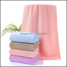Dostawy do kąpieli ręczników EL Home Garden Coral Fleece 35 * 75 Microfiber Plain Face Super Absorbent Drop Dostawa 2021 Wxki7