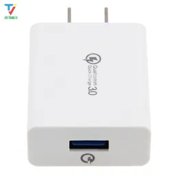 Szybki ładowanie QC 3.0 Ładowarka USB USB Nas Telefon komórkowy Ładowarki 5 V 2A Szybkie ładowanie dla iPhone Huawei Samsung 30 sztuk / partia