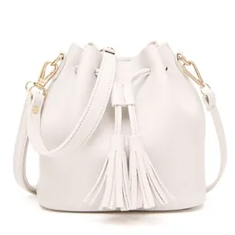 Bagaż Girl PU Leather Tassel Euro-American Street Photo Single Ramię Slant Bag Cekiny Gwiazda Chain Torebka Q1116