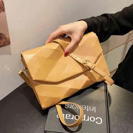 Shopping Bags Bandolera De Piel Sinttica Con Diseo Geomtrico Para Mujer Bolso Hombro Cruzado Lujo Color Liso Verano 220303
