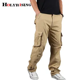 Pantaloni cargo da uomo Holyrising Pantaloni casual in cotone Pantaloni multi tasca stile militare Pantaloni tattici maschili Camo 90% cotone Pant 18671 LJ201007