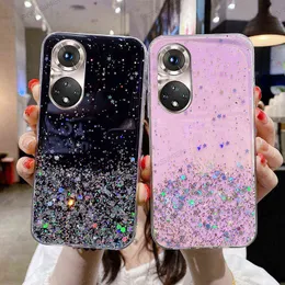 Shiny Bling Glitter Star Clear Soft Phone Case Cover for HUAWEI HONOR 50 50 Lite 50Lite Nova 9 W220312229o